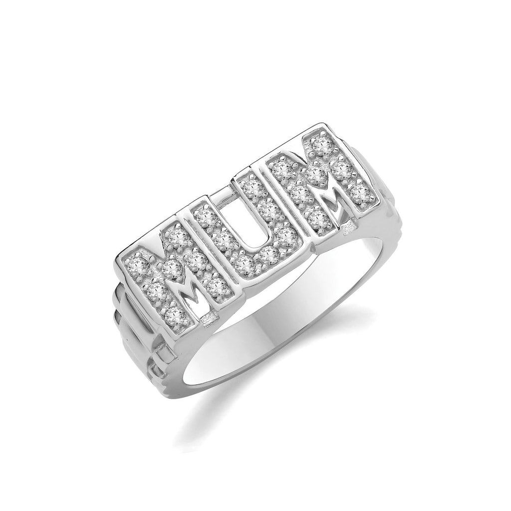 Mum Ring Sterling Silver 925 Hallmarked Size British Made Sizes M - X