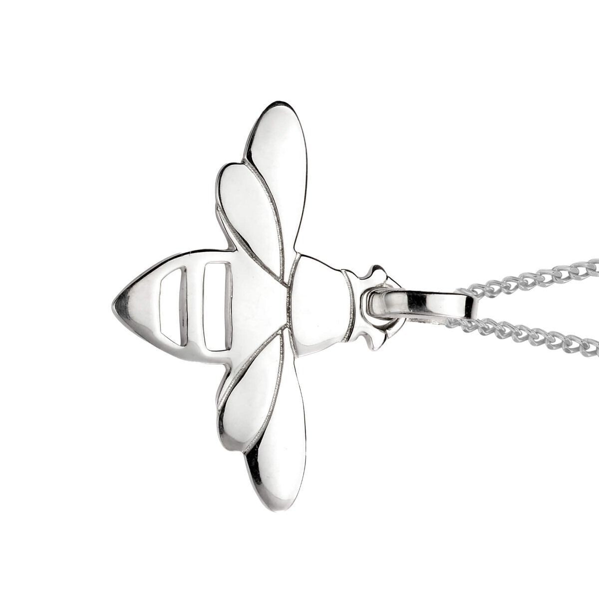 Bumble Bee Pendant Sterling Silver Hallmarked British Made All Chain Lengths