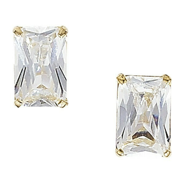 Yellow Gold Gemstone Earrings Solitaire Natural Stone 375 9 Carat New Boxed