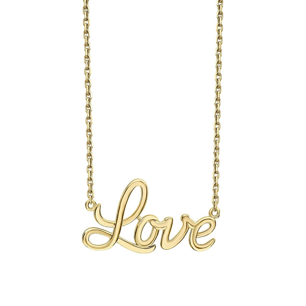 Sentimental Love Necklace 9ct Yellow Gold 375 Hallmark British Made Length 46cm