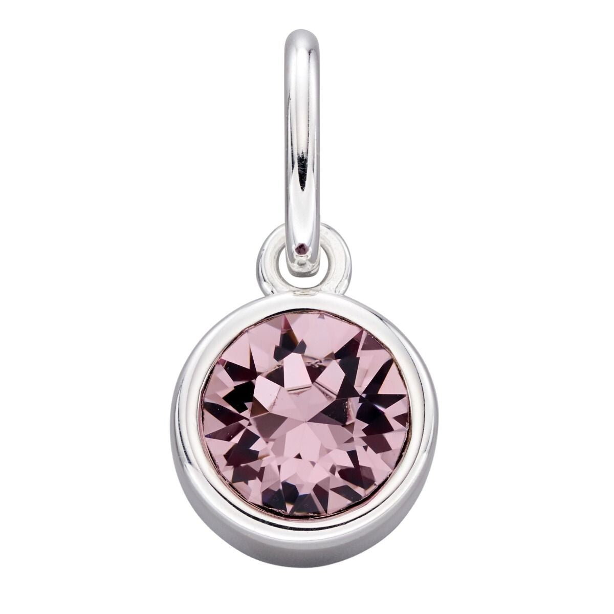 Crystal Birthstone Pendant Sterling Silver 925 Hallmark British Made All Months