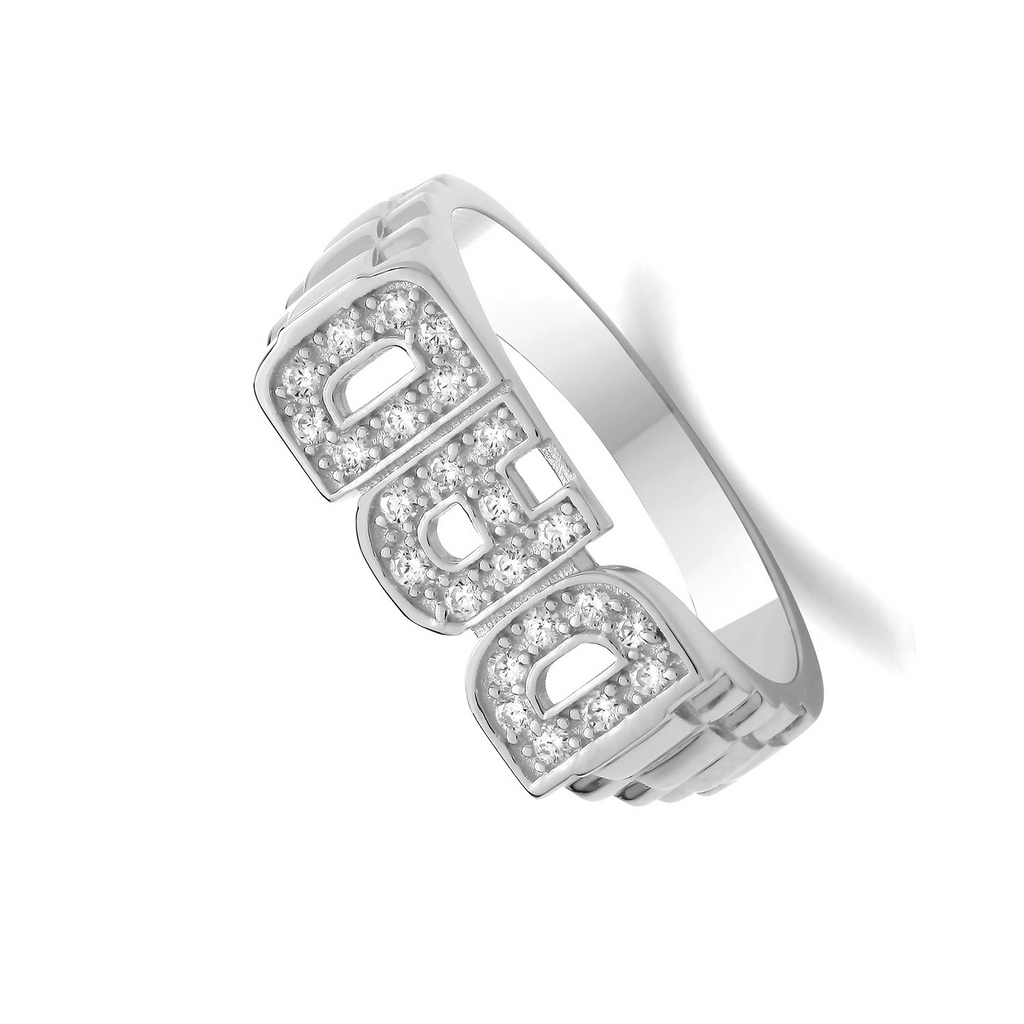 Dad Ring Sterling Silver 925 Hallmarked Sizes British Made Brand New P - Z