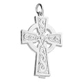 Heavy Celtic Cross Sterling Silver 925 Hallmarked British Made All Chain Lengths