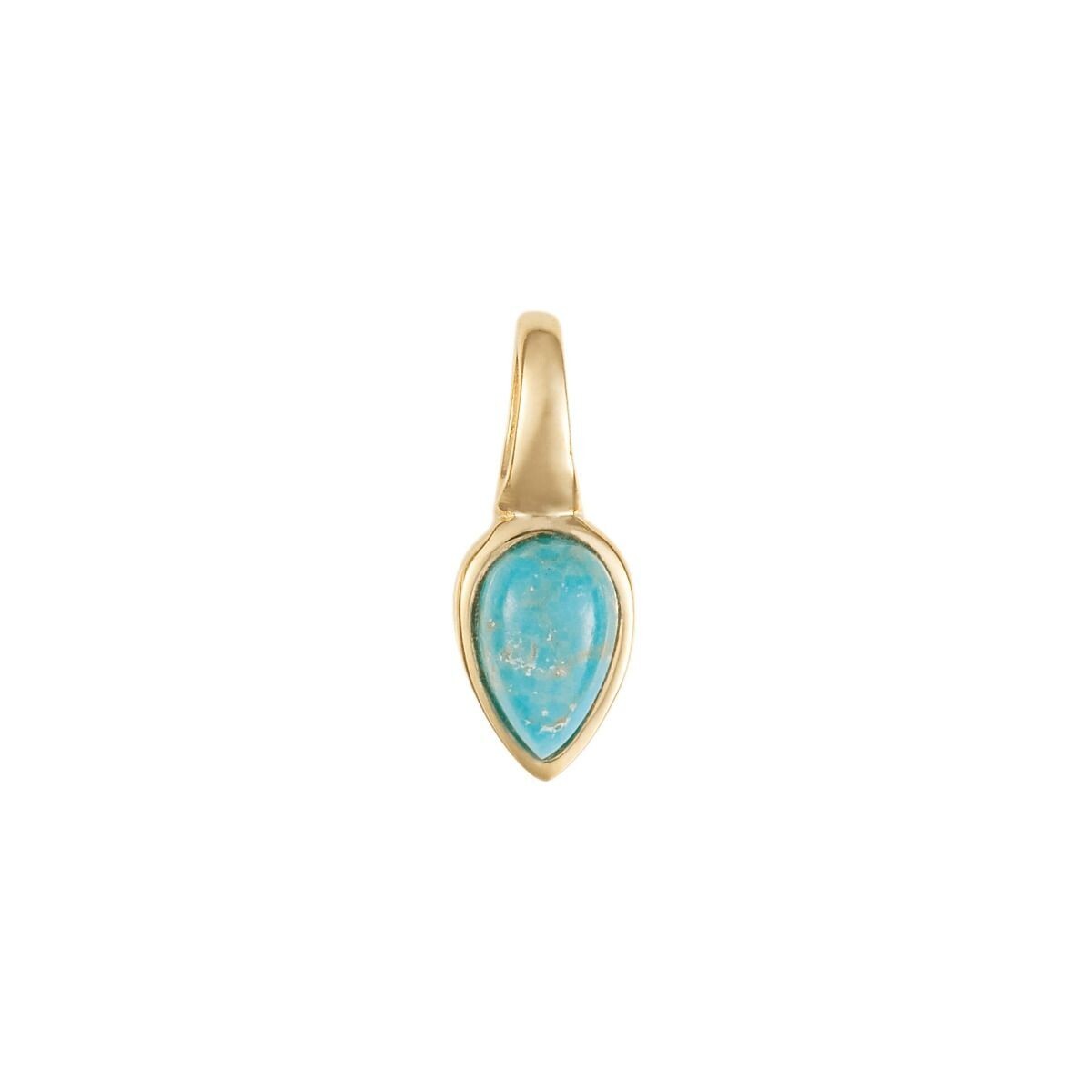 Semi Precious Birthstone Pendant 9ct Yellow Gold Plated Hallmarked All Months