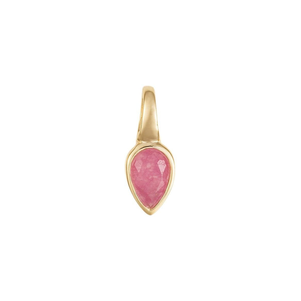 Semi Precious Birthstone Pendant 9ct Yellow Gold Plated Hallmarked All Months