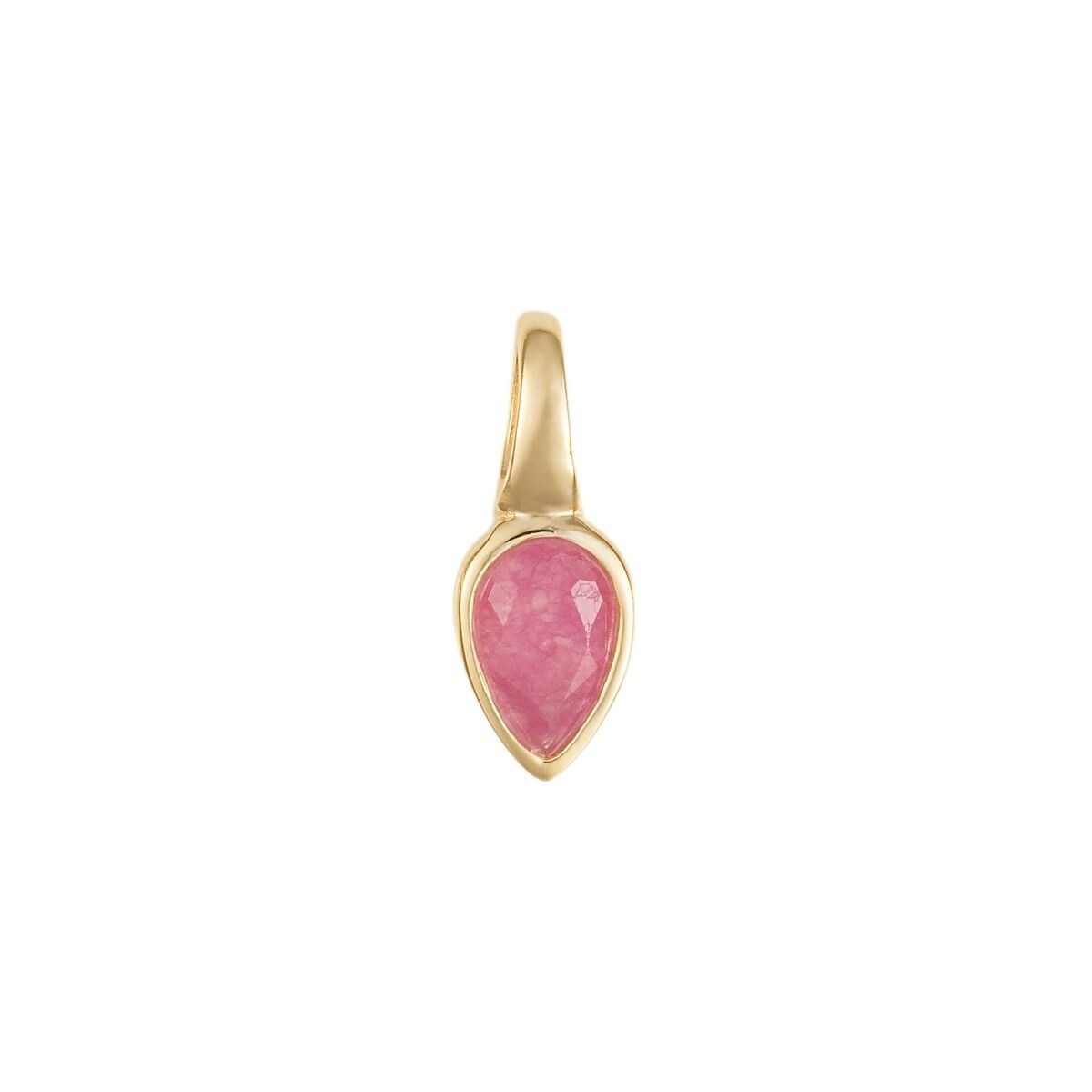 Semi Precious Birthstone Pendant 9ct Yellow Gold Plated Hallmarked All Months