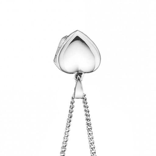 Small Engravable Heart Pendant Sterling Silver 925 Hallmarked All Chain Lengths