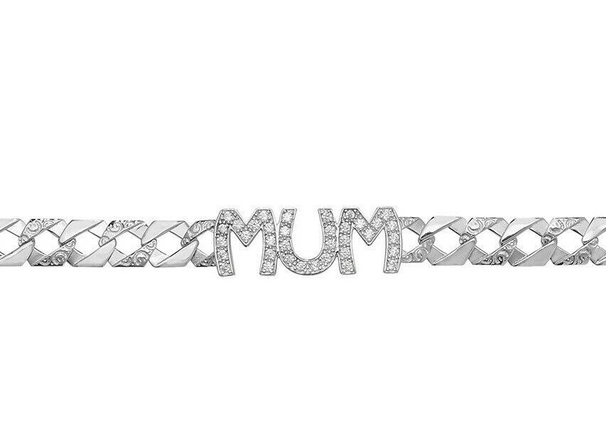 Mum Gemstone Bracelet Sterling Silver 925 Hallmarked British Made (Mothers Day)