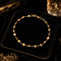 Discs And Chain Bracelet In 9ct Yellow Gold 375 Hallmarked British Made