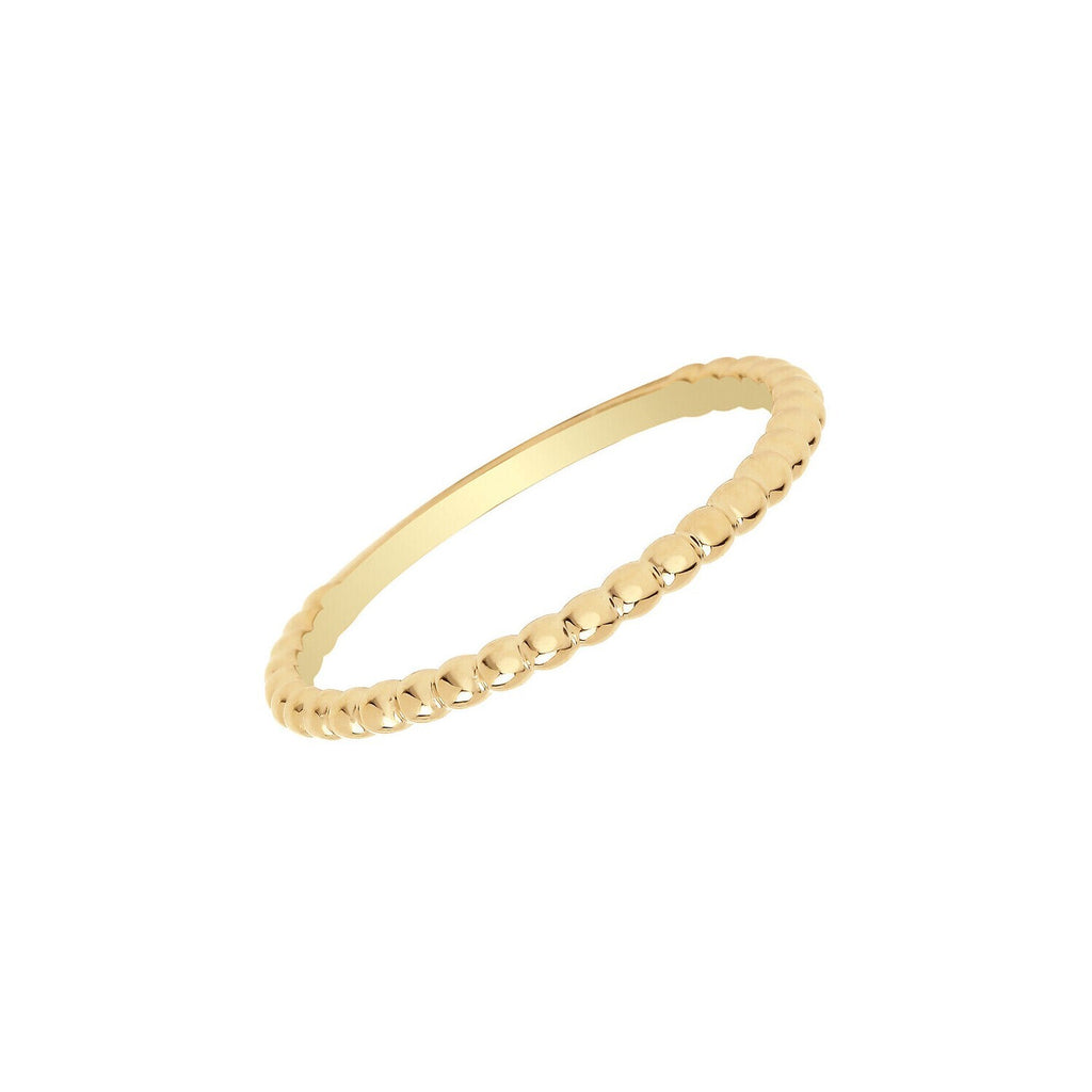 Bobble Ring 9ct Yellow Gold 375 Hallmarked Sizes J - P British Made Brand New
