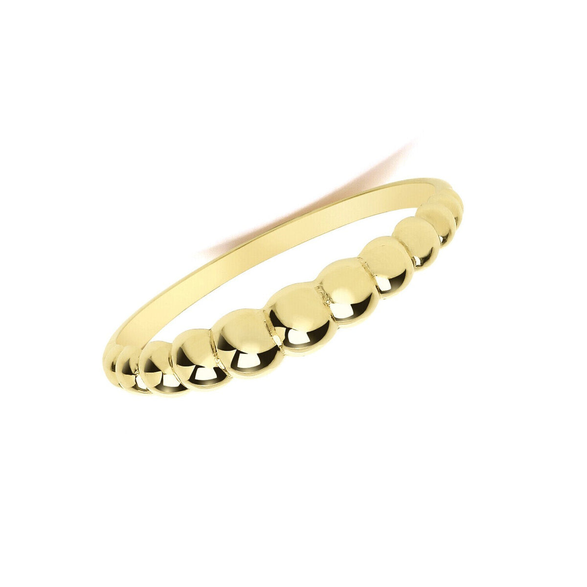 Bobble Ring 9ct Yellow Gold Hallmarked Sizes J - T British Made
