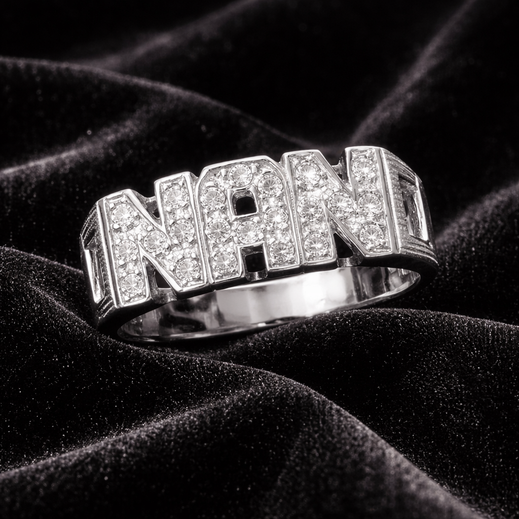 Nan Ring Gemstone Sterling Silver 925 Hallmarked Size L - Z British Made