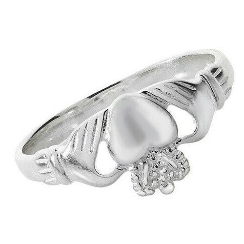 Sterling Silver Ring Claddagh 925 Hallmarked Size K - T British Made Brand New