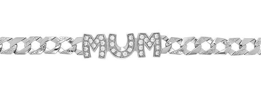 Mum Gemstone Bracelet Sterling Silver 925 Hallmarked British Made (Mothers Day)