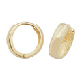 9ct Yellow Gold Plain Hoop Earrings British Made 375 Hallmarked Brand New Boxed