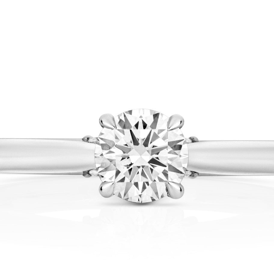 11 Lab-Grown Diamond Engagement Ring 18ct White Gold Hallmarked Sizes J - Q