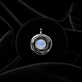 Spiderweb Moonstone Pendant Sterling Silver 925 Hallmarked All Chain Lengths