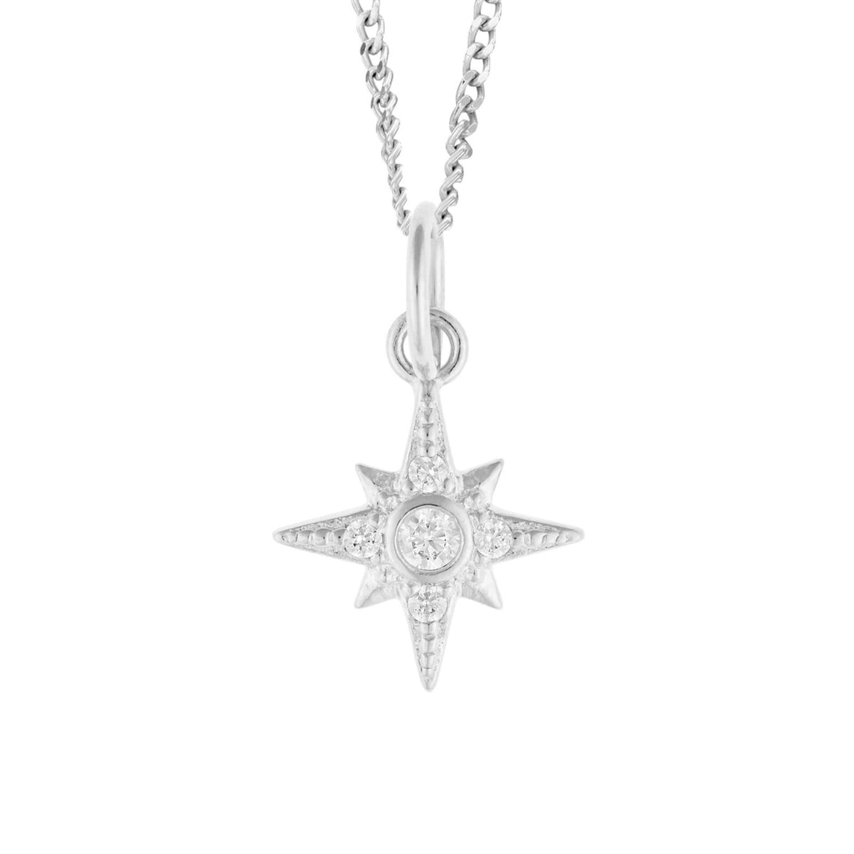 Star Cluster Pendant Sterling Silver 925 Hallmarked All Chain Lengths