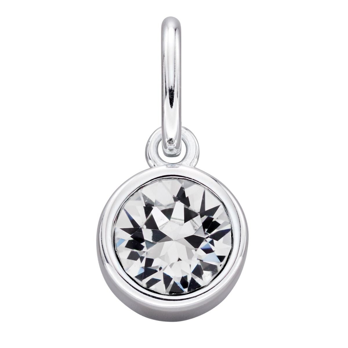 Crystal Birthstone Pendant Sterling Silver 925 Hallmark British Made All Months