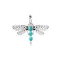 Turquoise Dragonfly Pendant Sterling Silver 925 Hallmarked All Chain Lengths