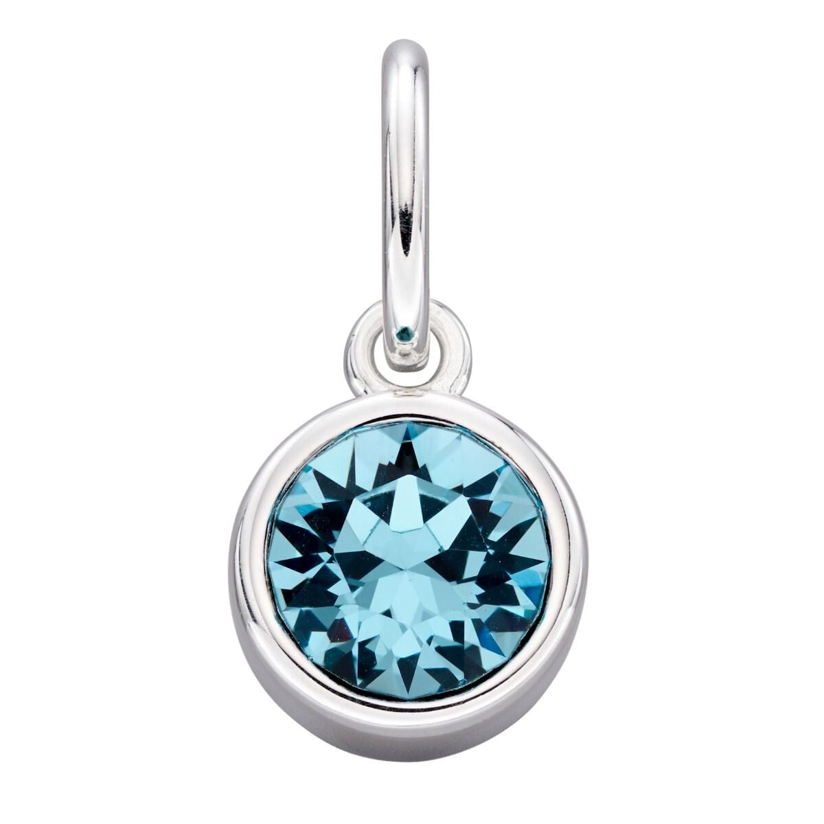Crystal Birthstone Pendant Sterling Silver 925 Hallmark British Made All Months