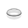 Mens Plain Sterling Silver Spinner Rotating Ring 925 Hallmarked Sizes W - Z