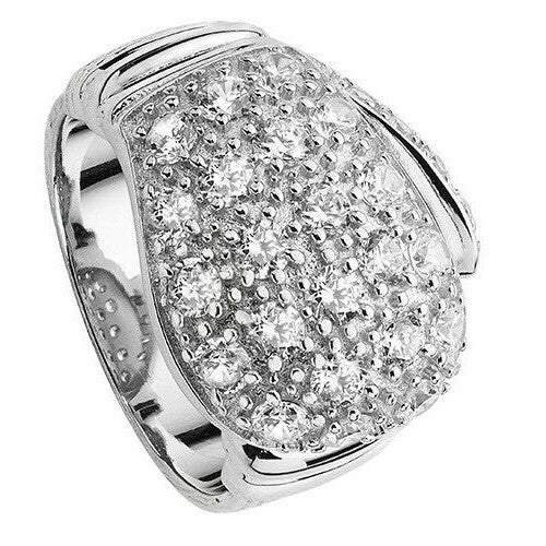 Mens Boxing Glove Ring Sterling Silver Engagement Gents Hallmarked Size T- Z+1
