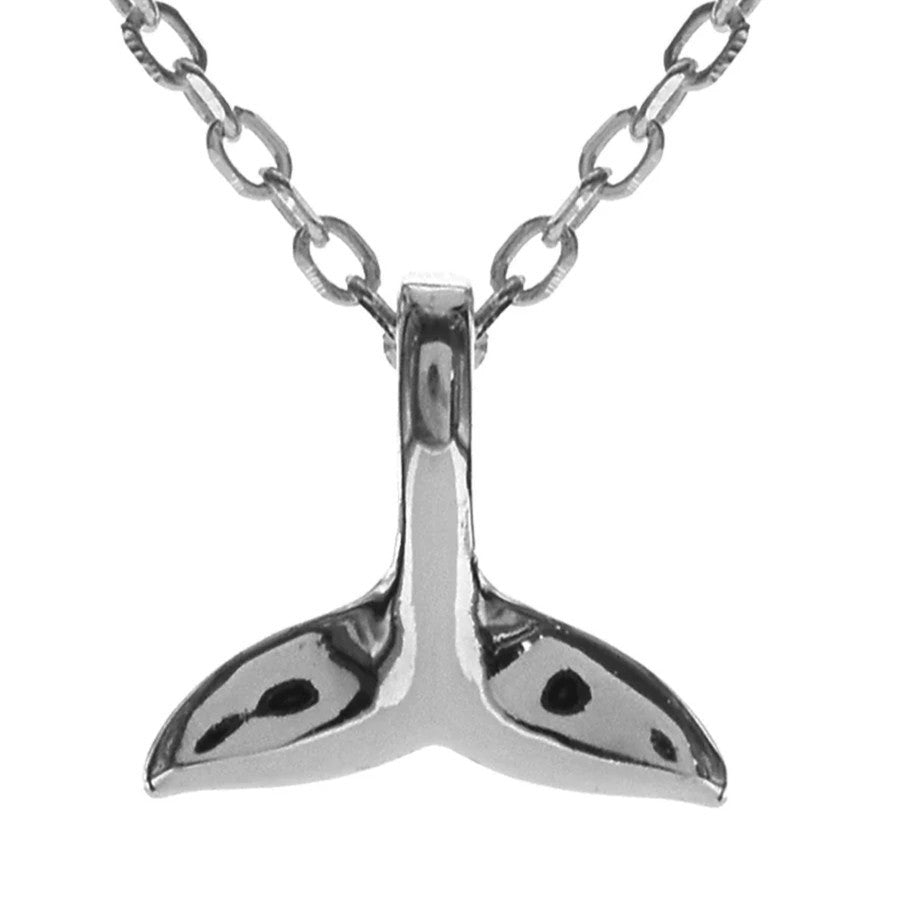 Small Whaletail Necklace Solid Sterling Silver 925 Hallmarked British Made