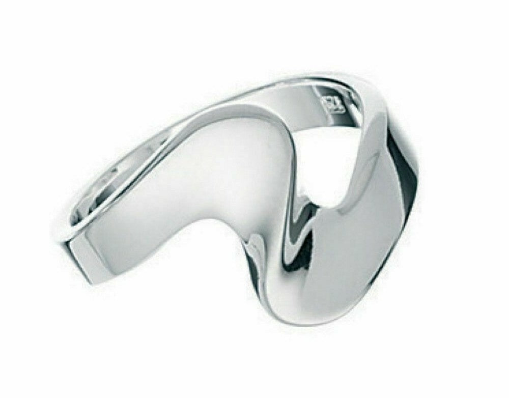 Sterling Silver Twist Ring 925 Hallmarked Size K - S British Made Brand New