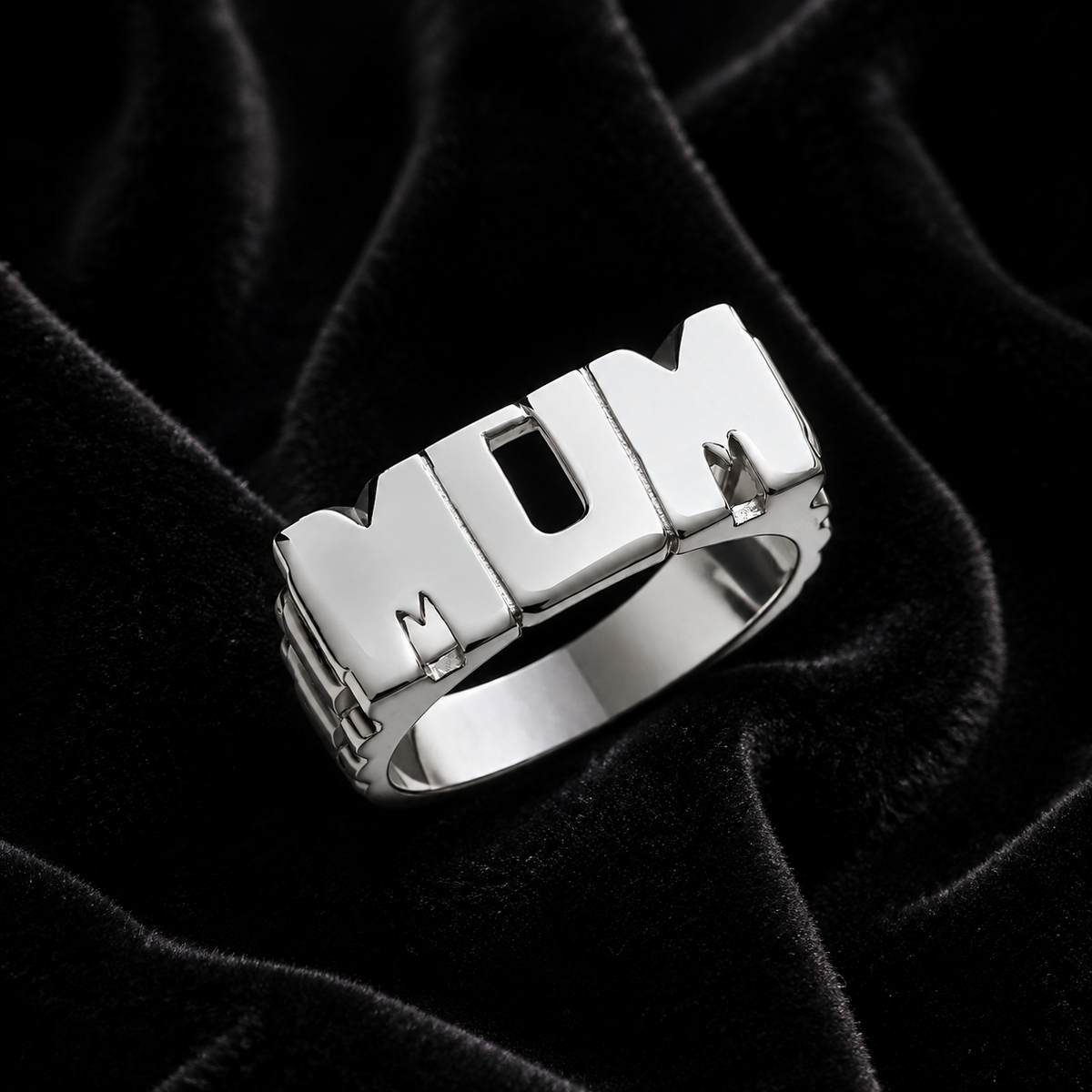 Mum Ring Sterling Silver 925 Hallmarked Size British Made Sizes M - X