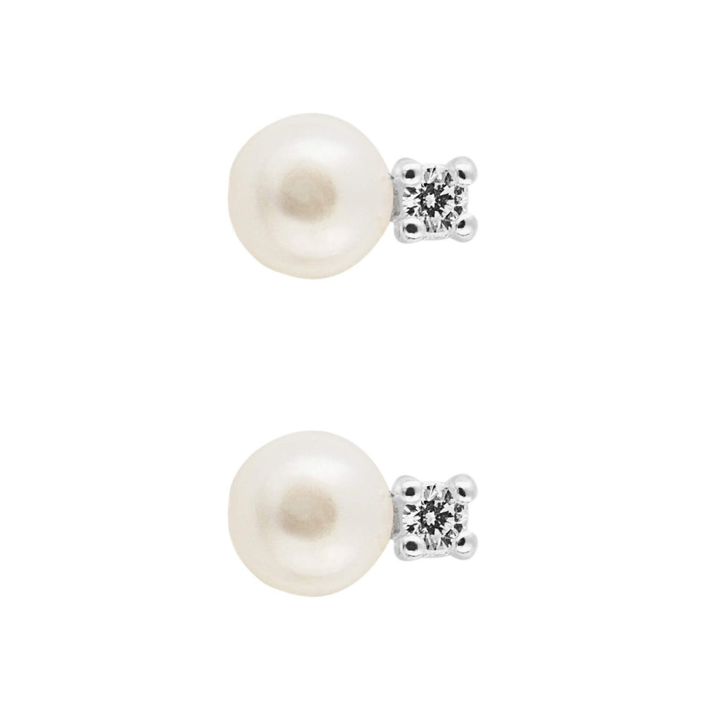 Natural Pearl Earrings Sterling Silver 925 Hallmarked Brand New Boxed