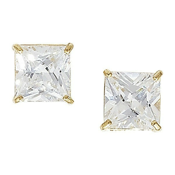 Yellow Gold Gemstone Earrings Solitaire Natural Stone 375 9 Carat New Boxed