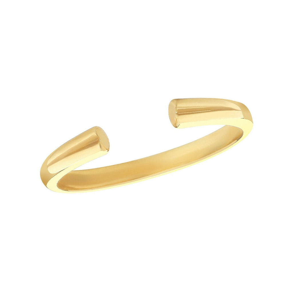 Sterling Silver Torque Ring Gold Plated 925 Hallmarked Size I - T British Made