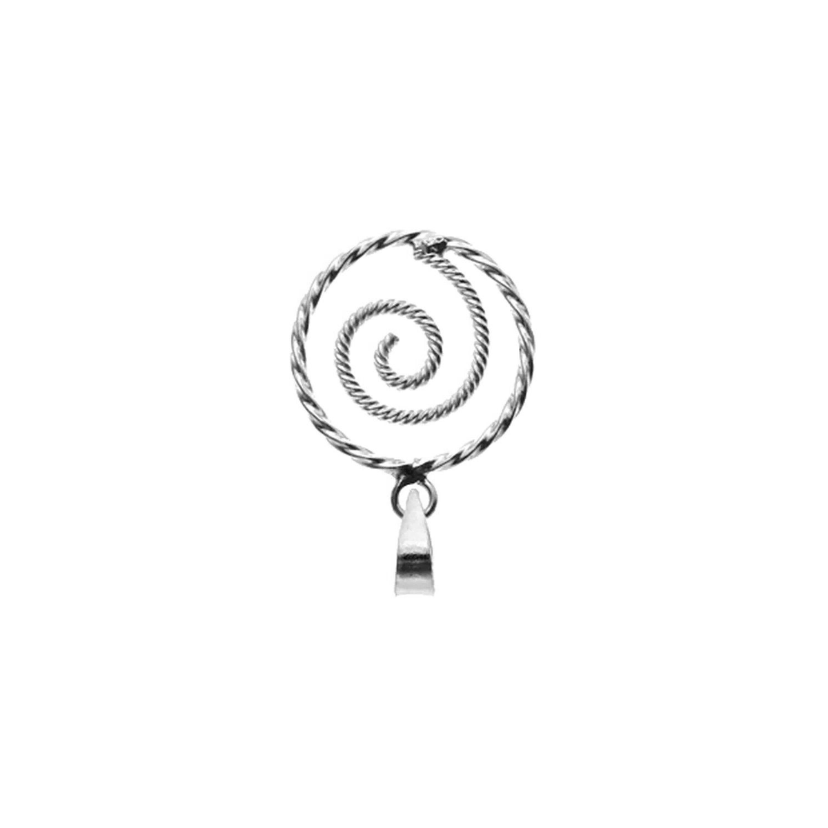 Rope Swirl Pendant Sterling Silver 925 Hallmarked All Chain Lengths Brand New