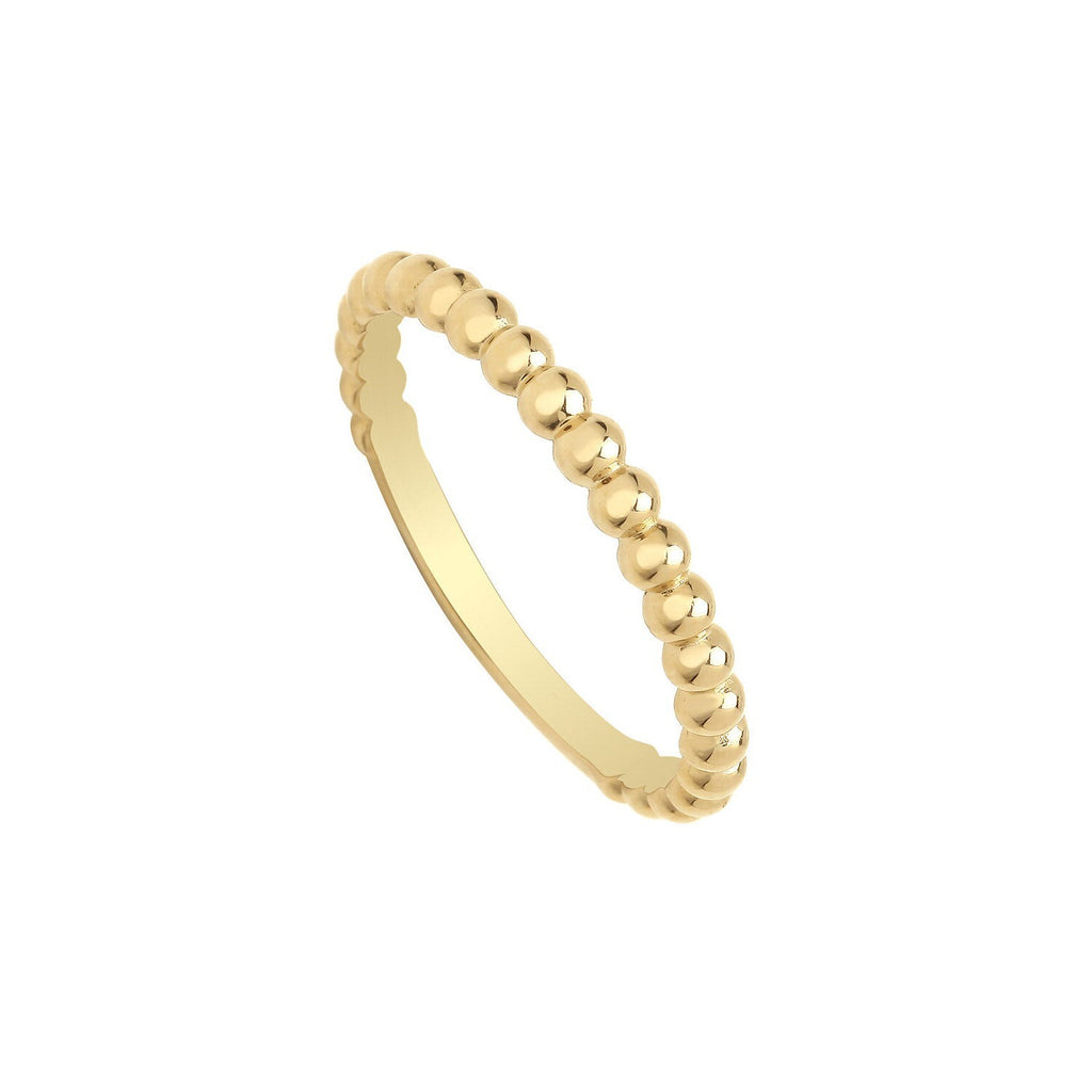 Bobble Ring 9ct Yellow Gold Hallmarked Sizes J - Q British Made Brand New