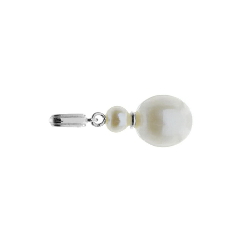 Double Drop Pearl Pendant Sterling Silver 925 Hallmarked All Chain Lengths