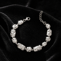 Hammered Multi Link Bracelet Sterling Silver 925 Hallmarked Brand New Boxed