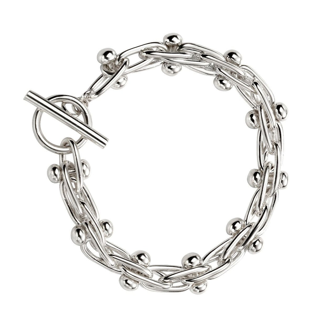 T Bar Mexican Style Bracelet Sterling Silver 925 Hallmarked Brand New Boxed