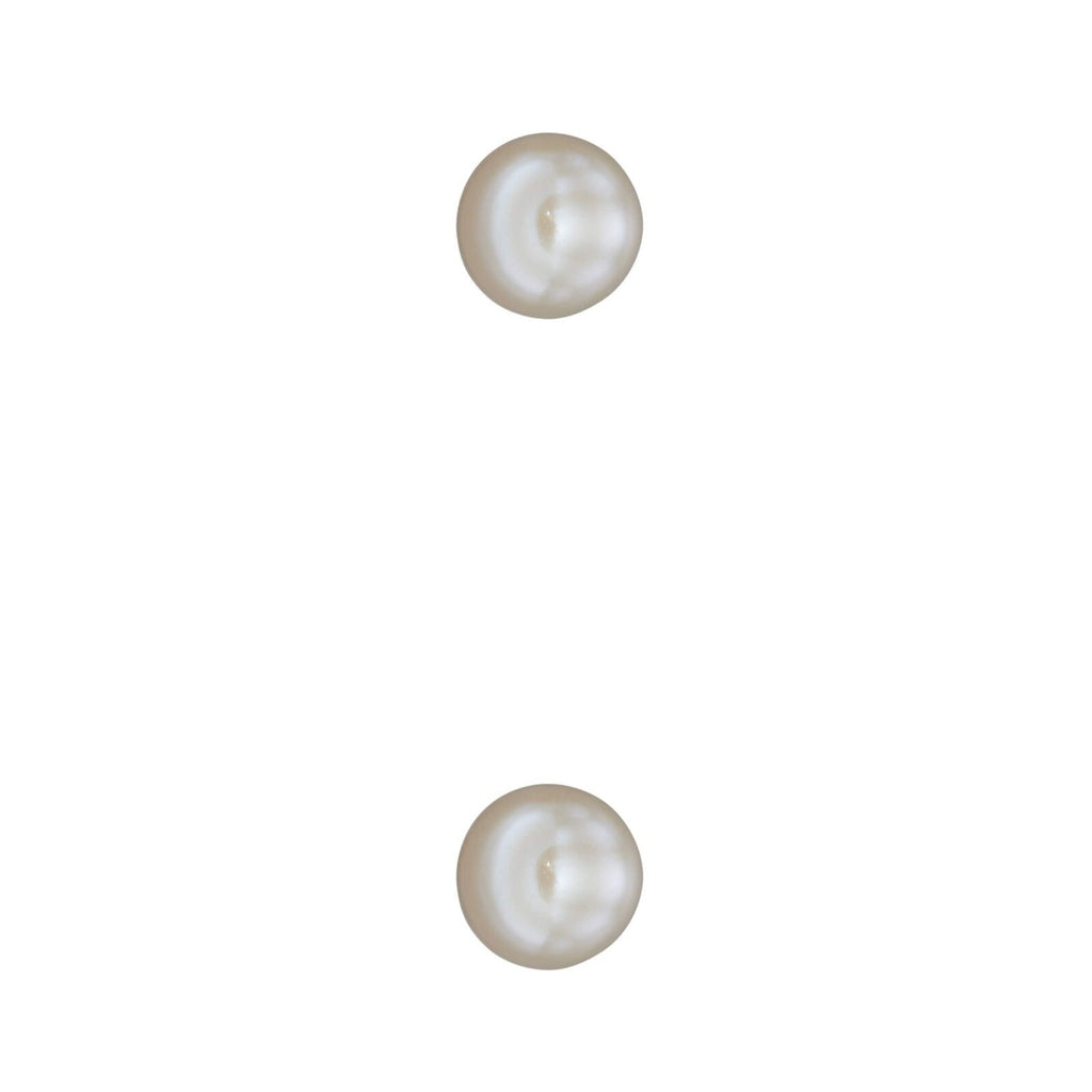 3mm Round Pearl Stud Earrings British Made 9ct Yellow Gold 375 Hallmarked