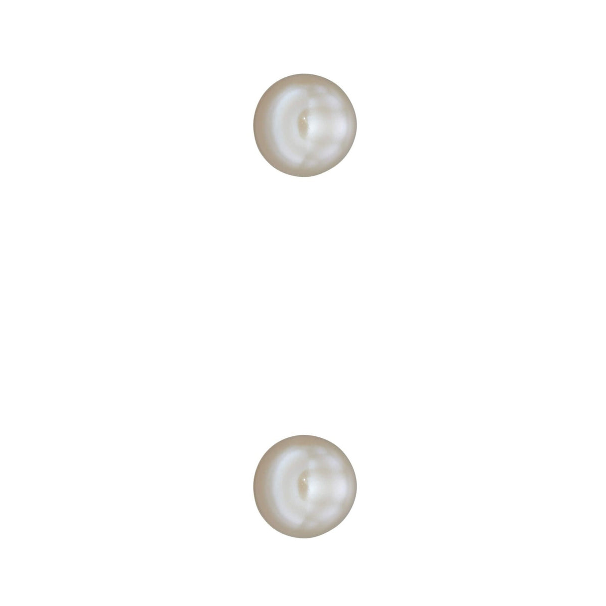 3mm Round Pearl Stud Earrings British Made 9ct Yellow Gold 375 Hallmarked