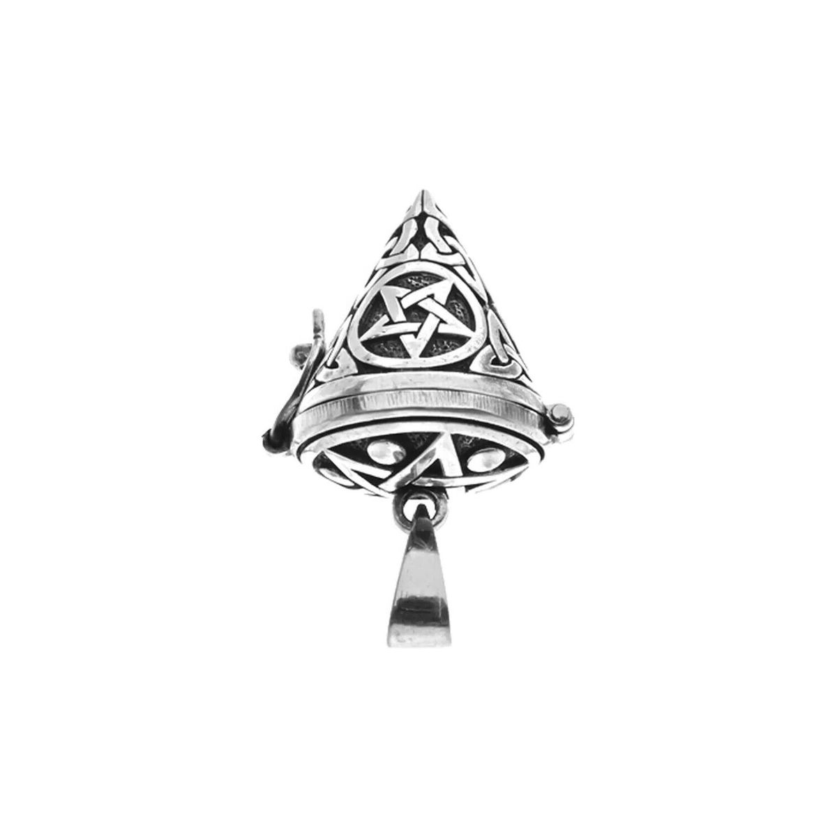 Pentagram Locket Pendant Sterling Silver 925 Hallmarked All Chain Lengths