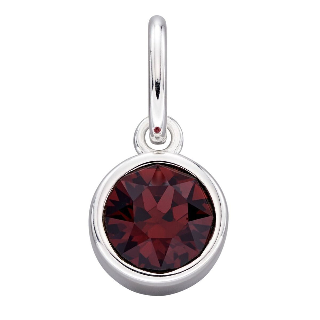 Crystal Birthstone Pendant Sterling Silver 925 Hallmark British Made All Months