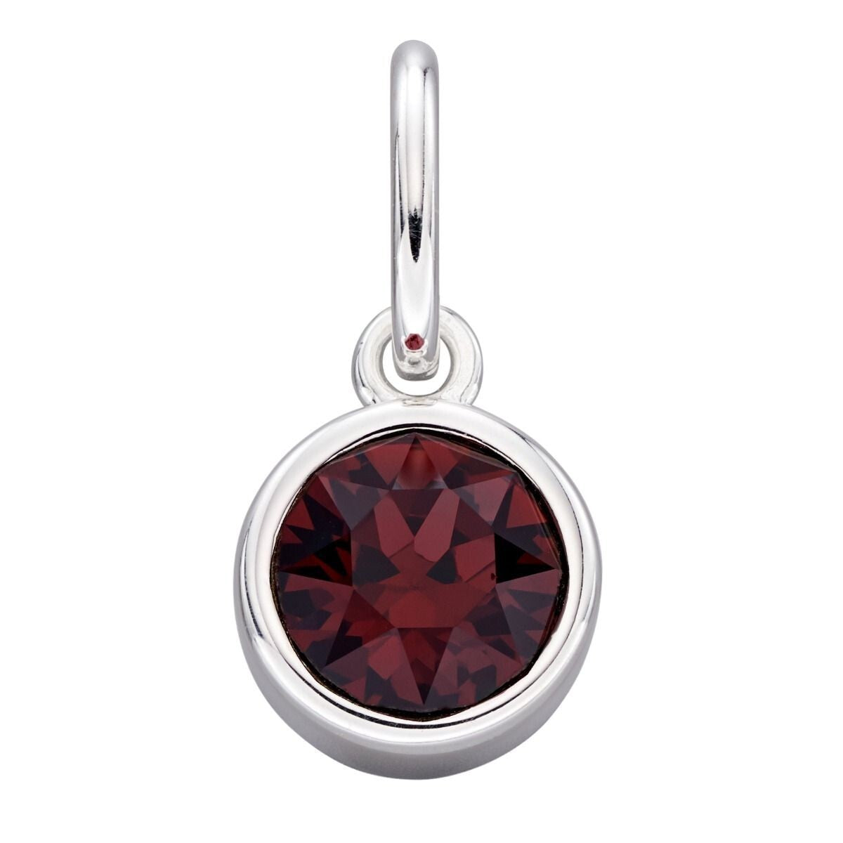 Crystal Birthstone Pendant Sterling Silver 925 Hallmark British Made All Months