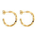 Twisted 3/4 Hoop Earrings 9ct Yellow Gold Hallmarked Brand New Boxed