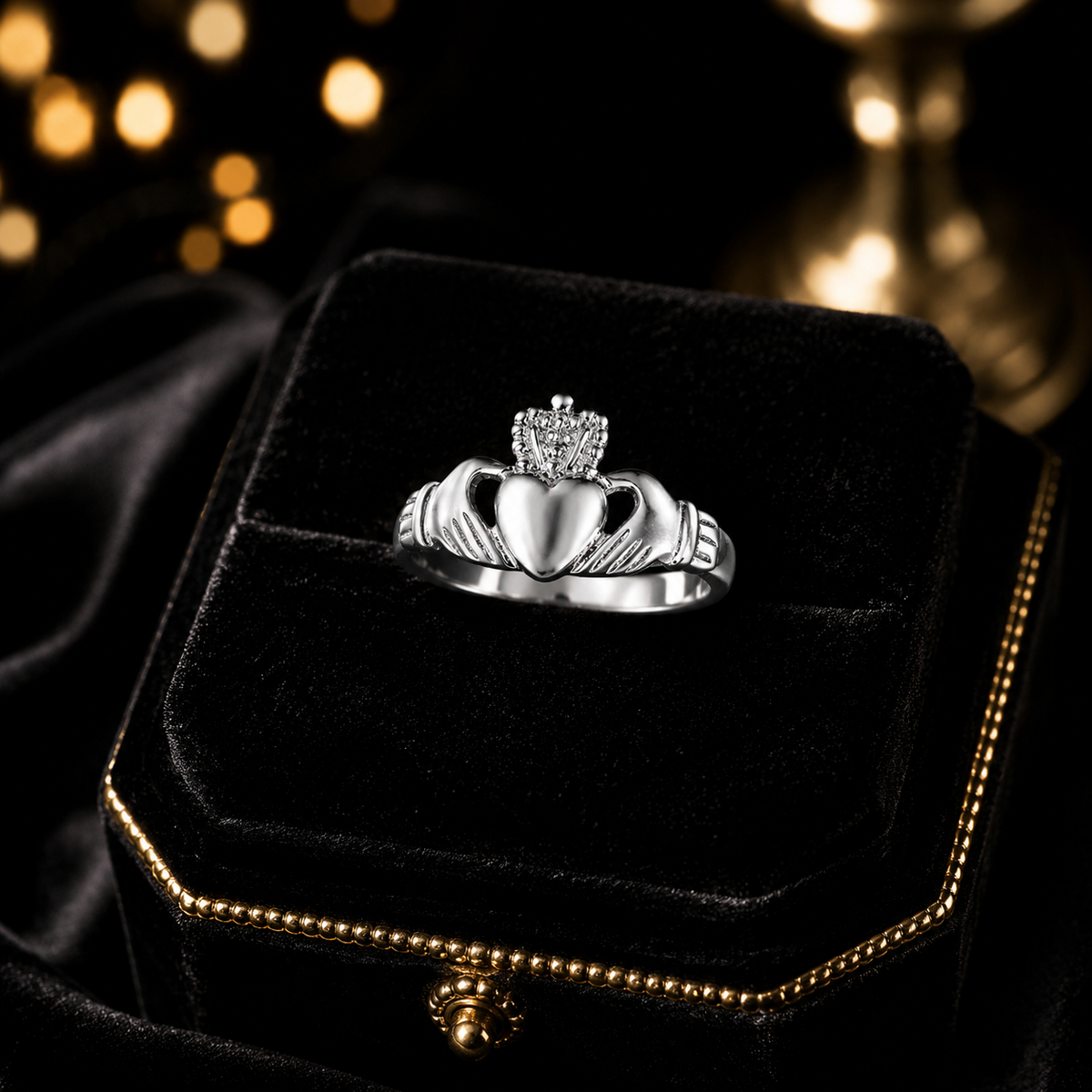Sterling Silver Ring Claddagh 925 Hallmarked Size K - T British Made Brand New