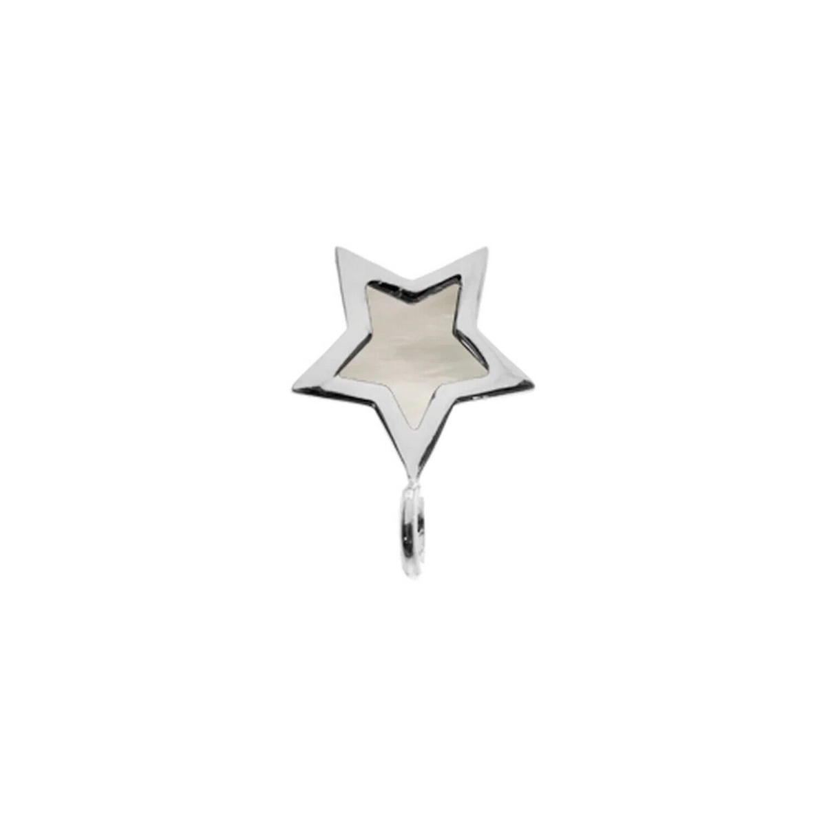 Star Mother Of Pearl Pendant Sterling Silver 925 Hallmarked All Chain Lengths