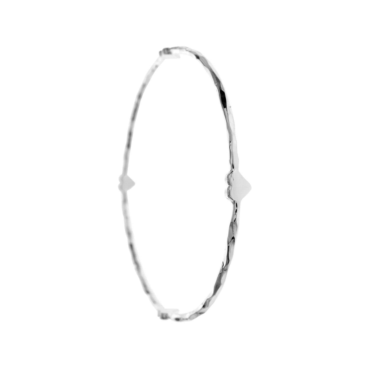 Sterling Silver Hammered Heart Bangle British Made 925 Hallmark Brand New Boxed