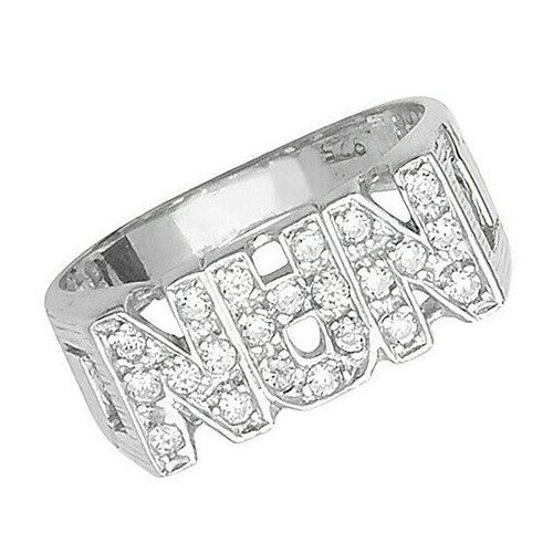 Nan Ring Gemstone Sterling Silver 925 Hallmarked Size L - Z British Made
