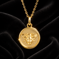 Bee Medalion Pendant 9ct Yellow Gold 375 Hallmarked British Made Brand New Boxed