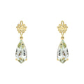 Fancy Cut Quartz Pendant & Earrings Set 9ct Yellow Gold 375 Hallmarked